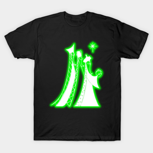 Green Neon - The Three Kings T-Shirt by la chataigne qui vole ⭐⭐⭐⭐⭐